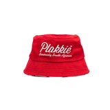 Reversible Plakkie Bucket Hat (Red and White)